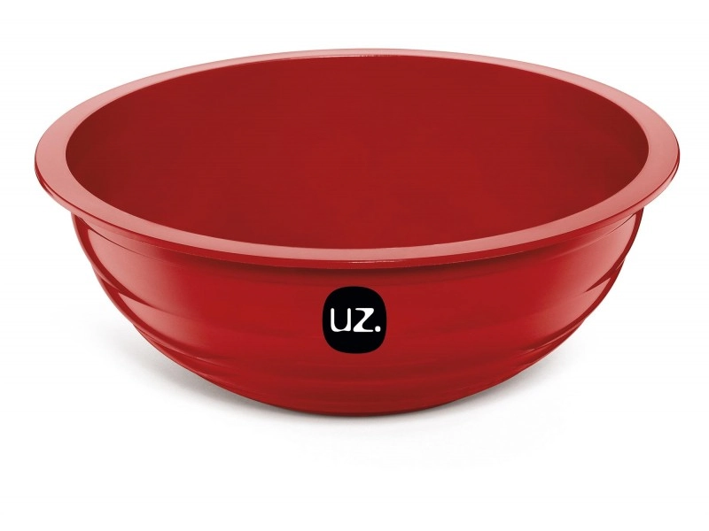 Saladeira Gomadas 4 Litros Sólido De Plástico Vermelho