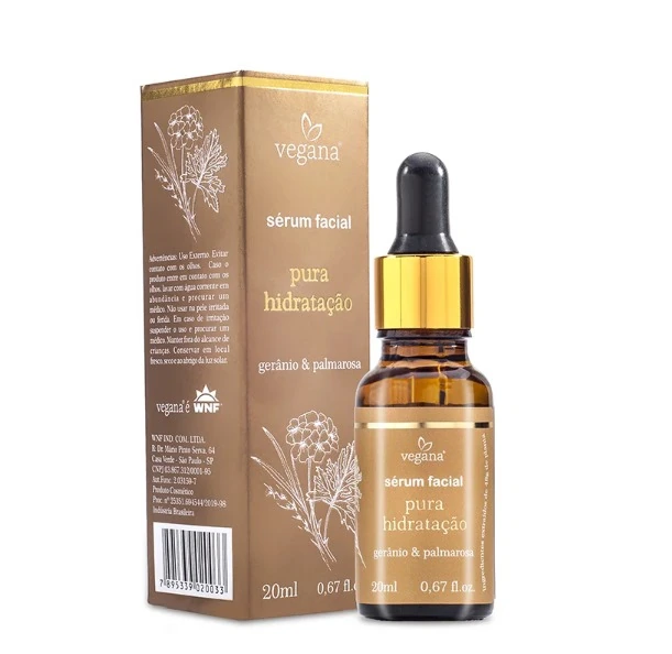Serum Facial Pura Hidratacao Vegana 20ml