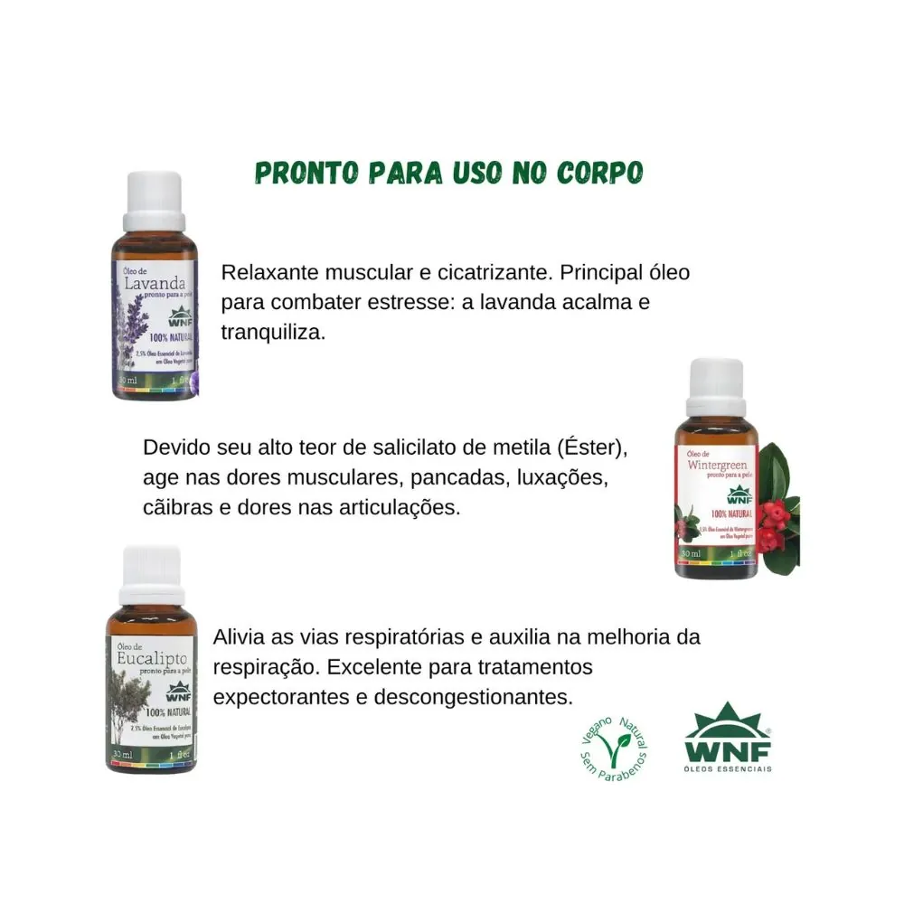 Kit Família De óleos Essenciais Via Aroma 6un