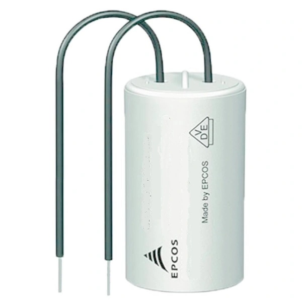 Capacitor Permanente 5uf 250vca Saída Fios Caneca Plástica 5 Peças