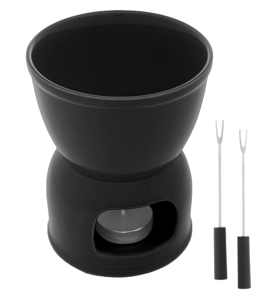 Aparelho De Fondue Em Porcelana 400ml Para 2 Pessoas Wolff Com 4 Peças