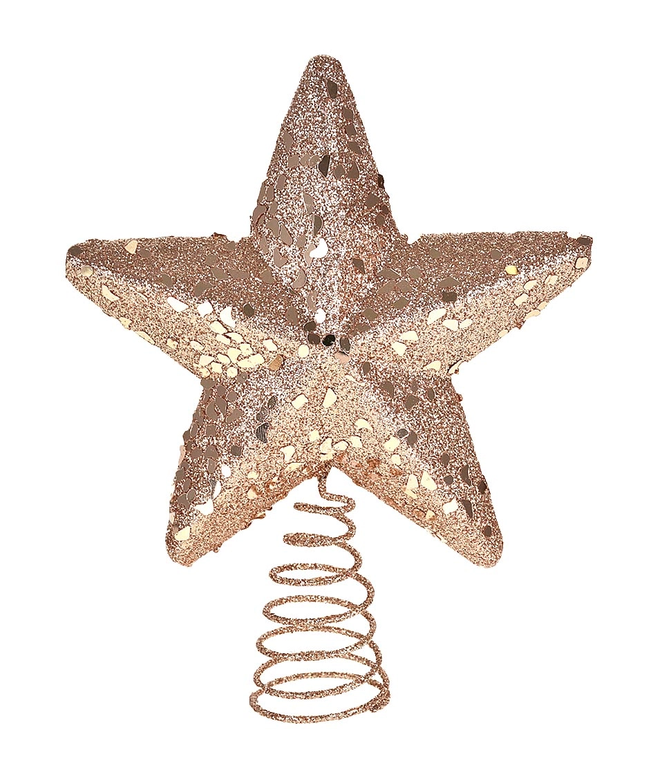 Estrela Topo Arvore Rose 20cm 44498 562 Grillo