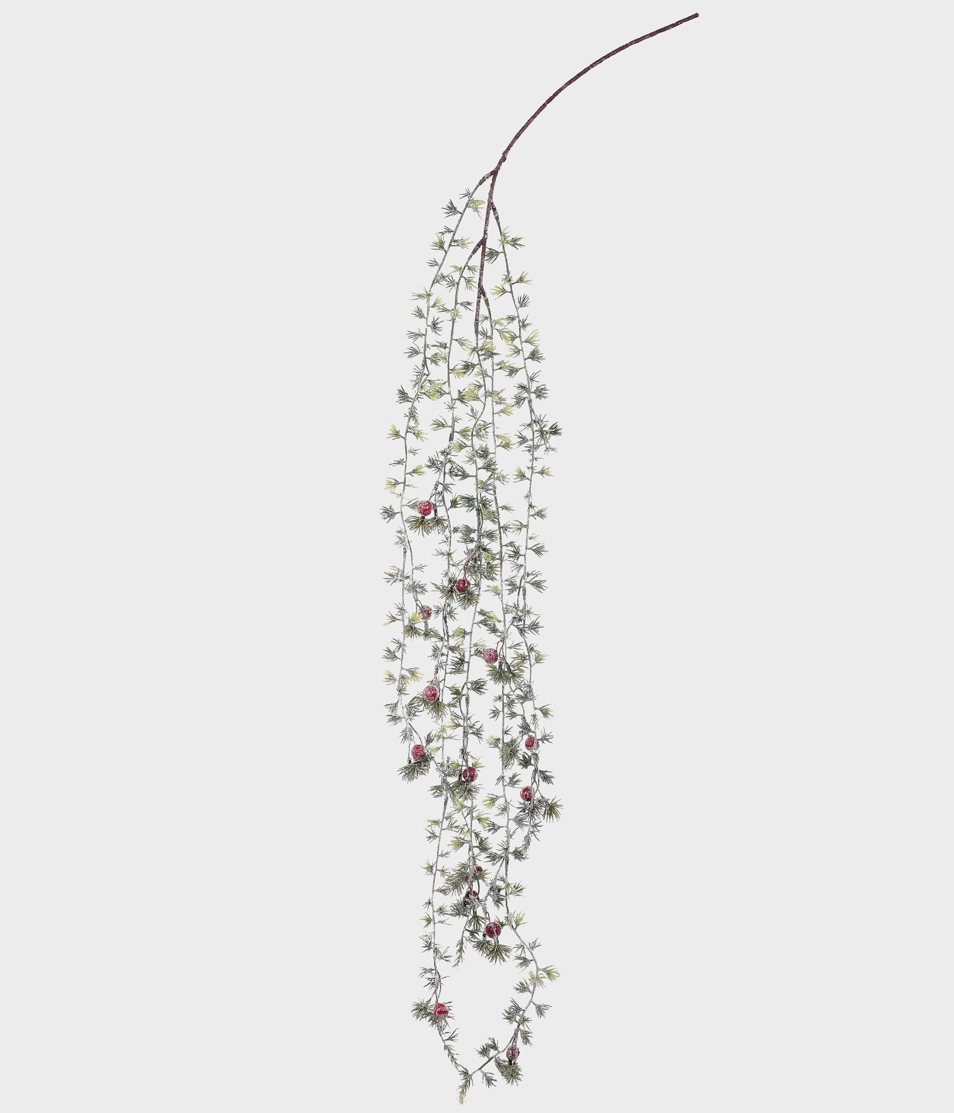 Enfeite Pendente Berries Nevado Verde Vermelho X5 51968 067 Grillo