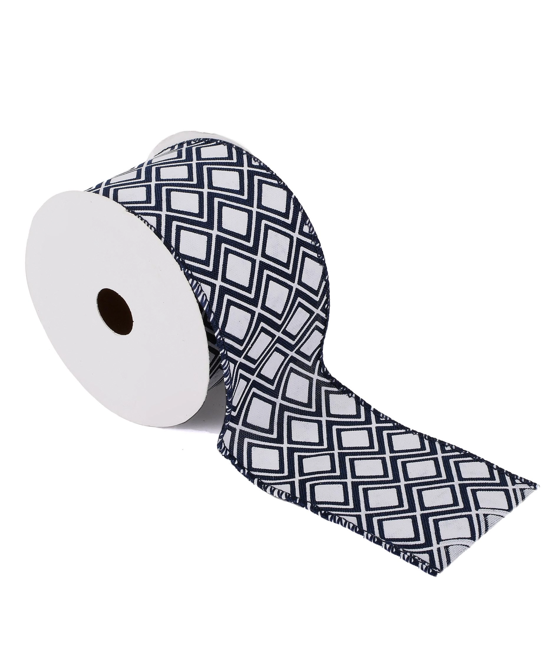 Fita Aramada Azul Branco 6.3cmx9.14m 52513 204 Grillo