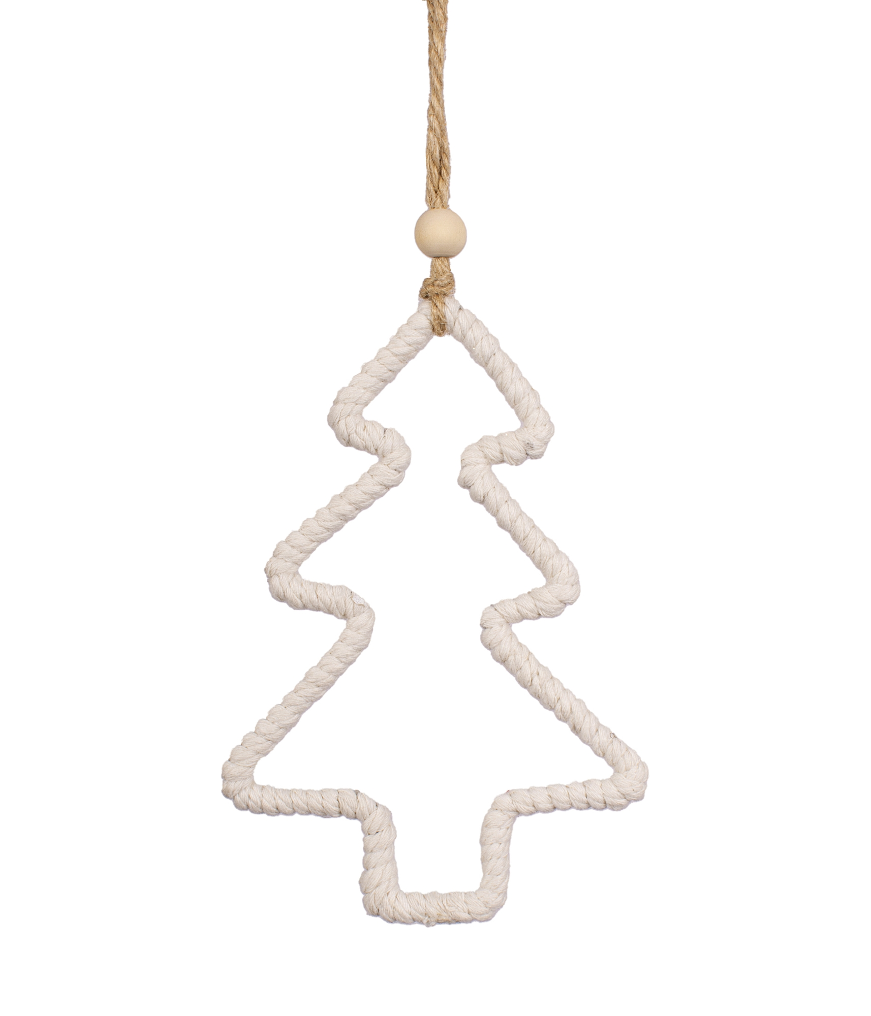 Enfeite De Pendurar Arvore Off White Unitario