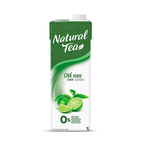Chá Verde Limão Zero Açúcar Natural Tea Caixa 1l
