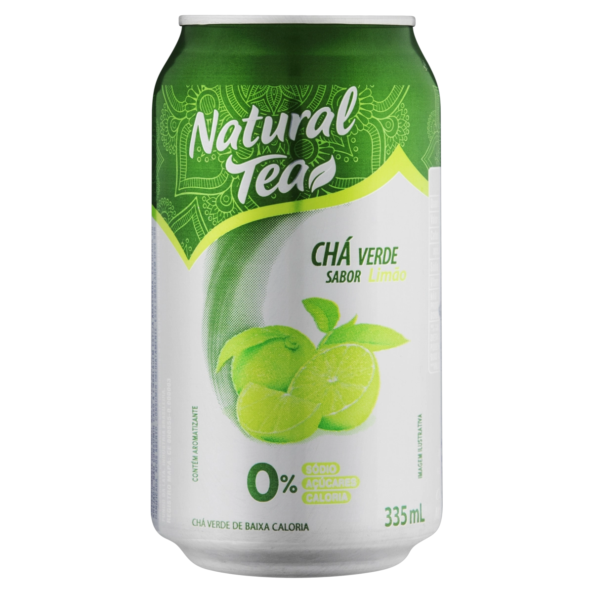 Chá Verde Limão Zero Açúcar Natural Tea Lata 335ml