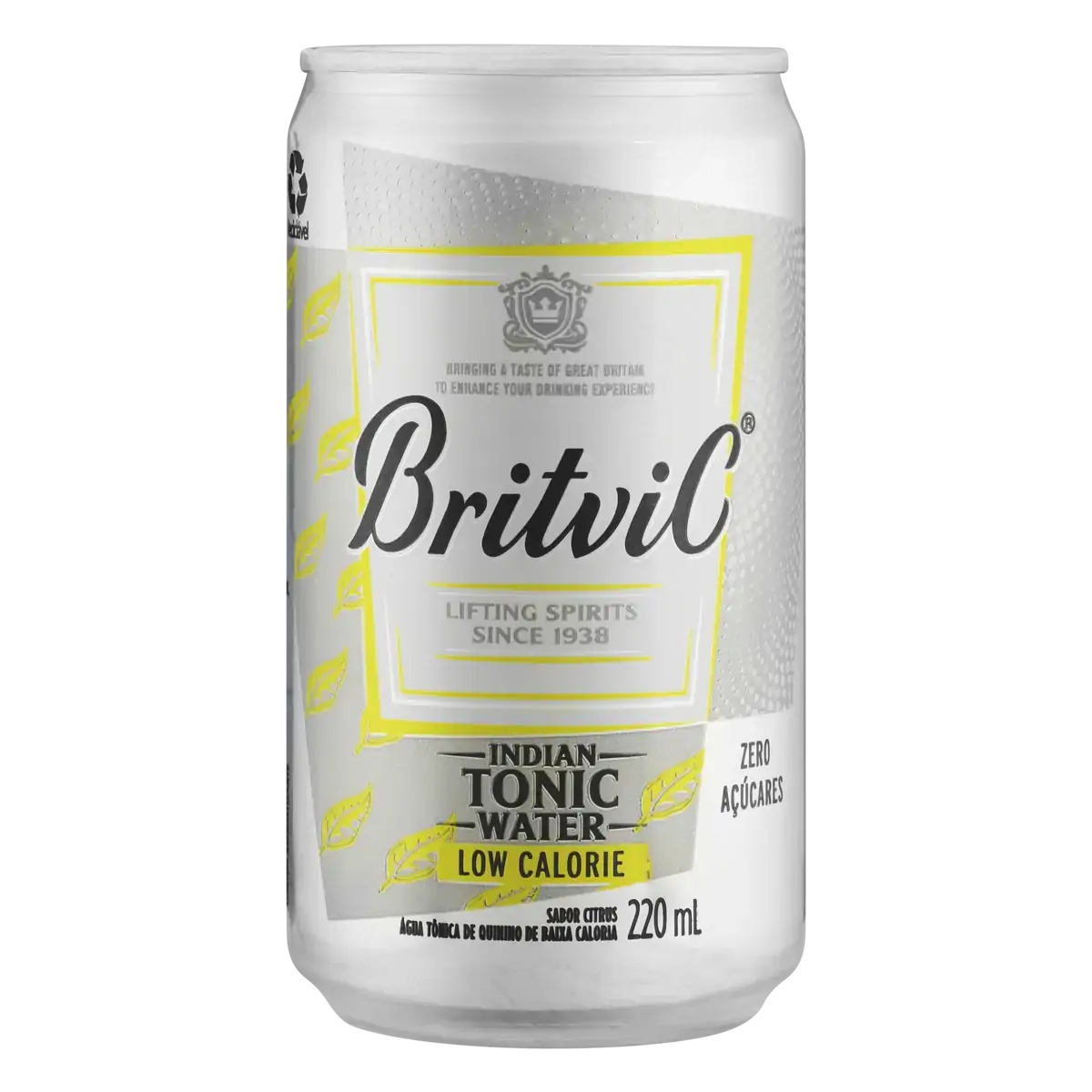 água Tônica Indian Citrus Zero Açúcar Britvic Lata 220ml