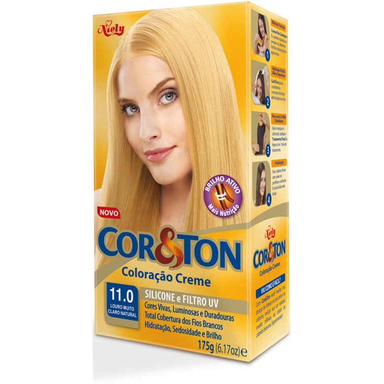 Tintura Permanente Corton 11.0 Louro Muito Claro Natural Unit