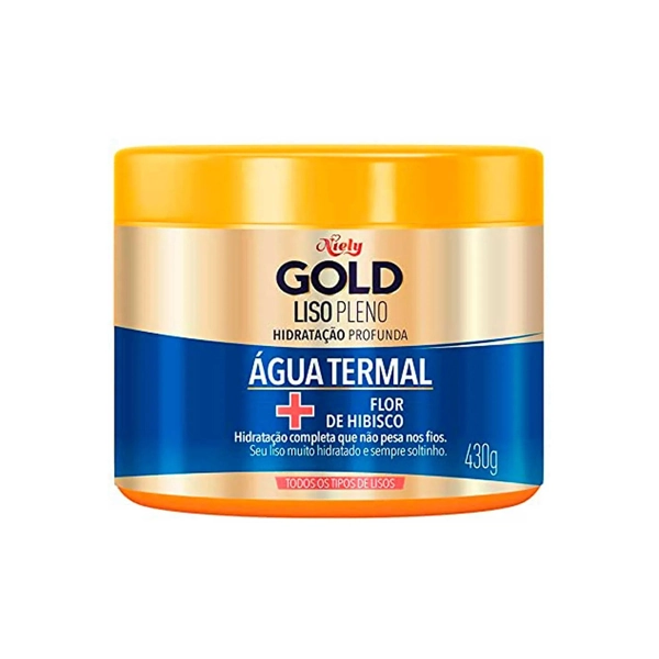 Máscara Concentrada Niely Gold Liso Prolongado Pote 430g