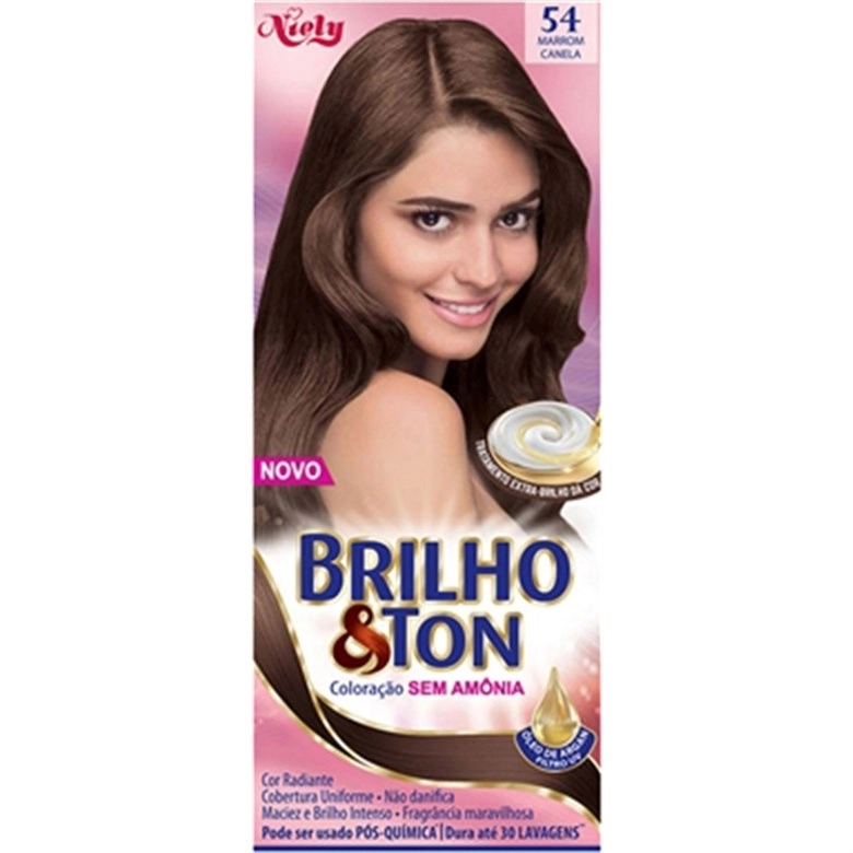 Tintura Permanente Brilho Ton 5.4 Marrom Canela Unit