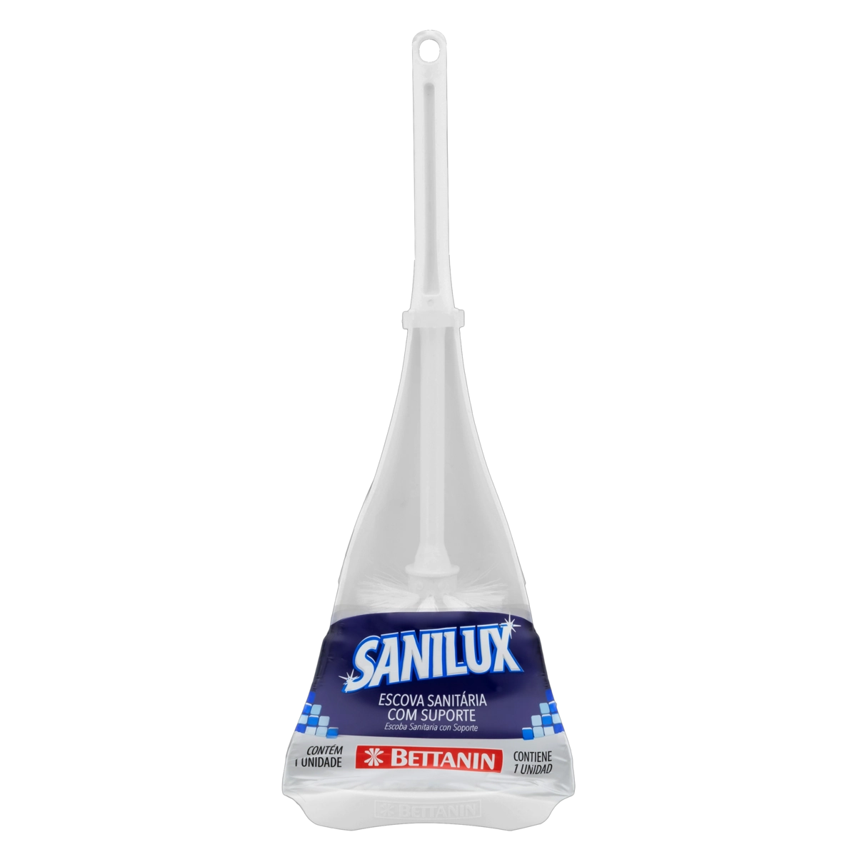 Escova Sanitária Com Suporte Preta Sanilux