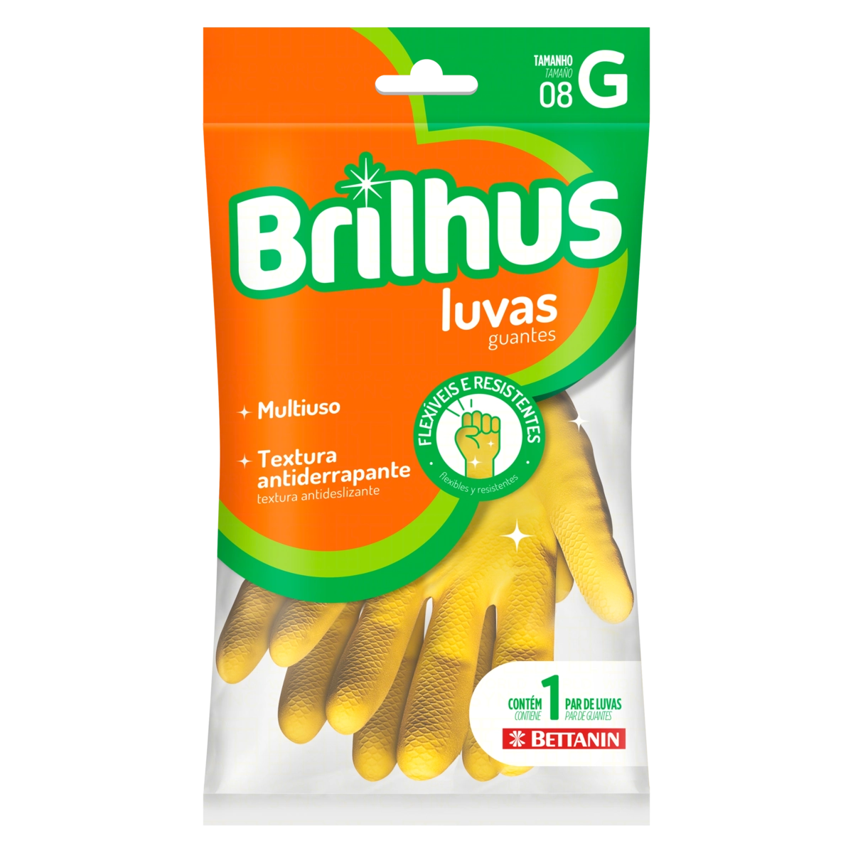 Luva Multiuso Amarela Brilhus G