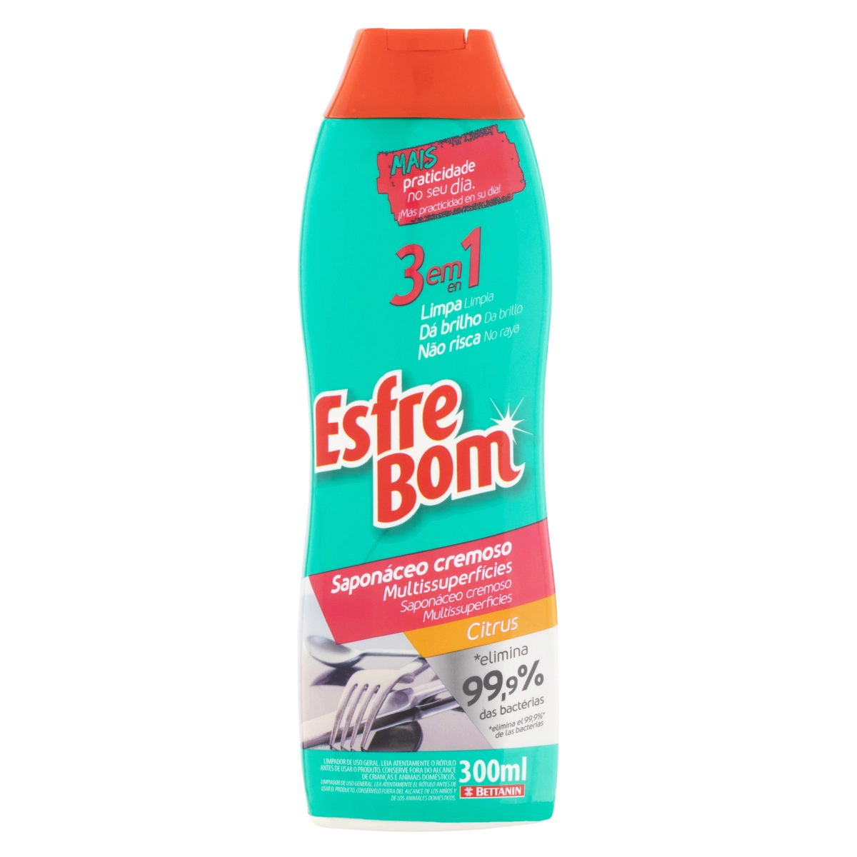 Saponáceo Cremoso Multissuperfícies Citrus Esfrebom Squeeze 300ml