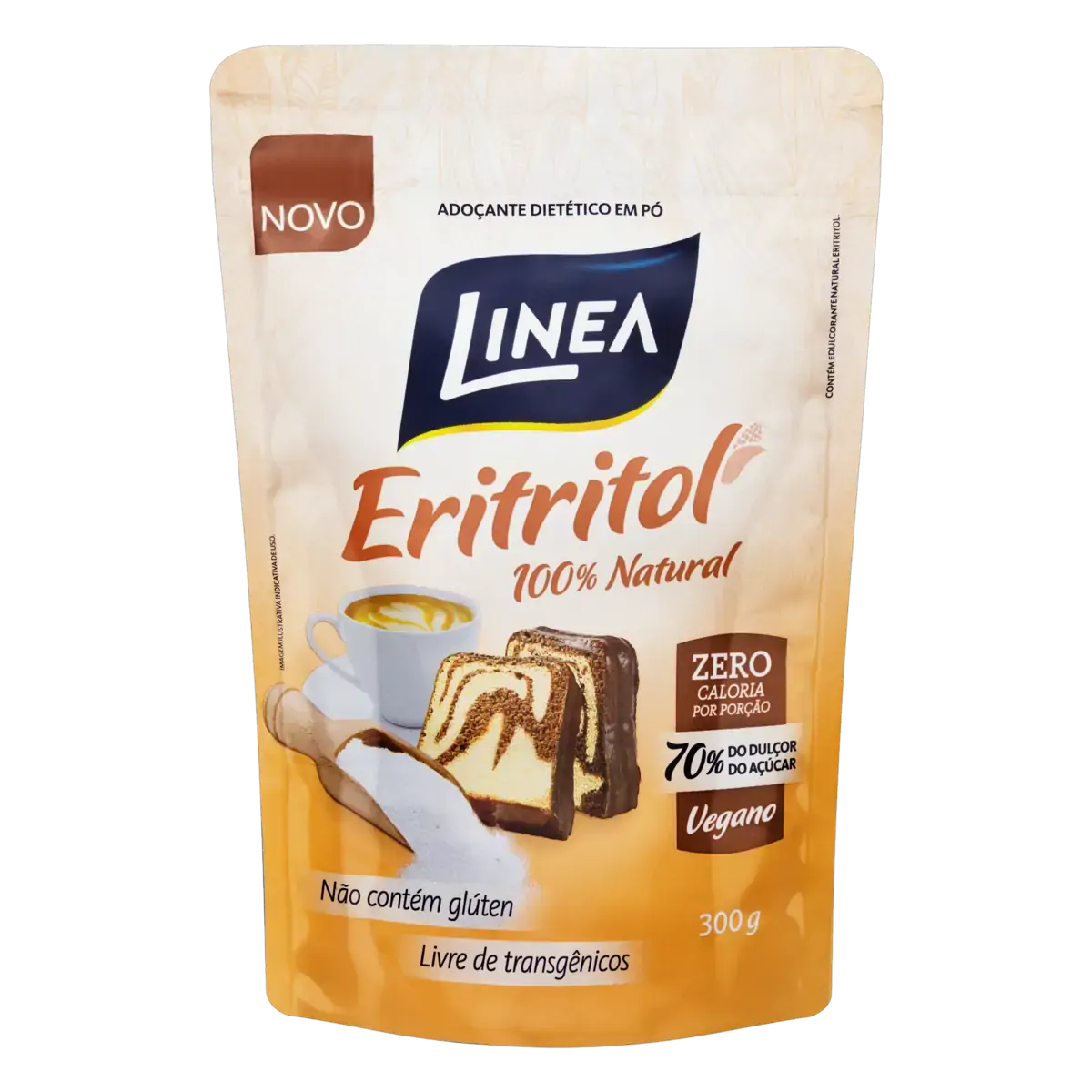 Adoçante Em Pó Eritritol Linea Pouch 300g
