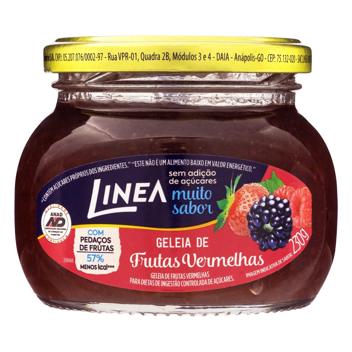 Geleia Frutas Vermelhas Linea Vidro 230g