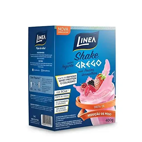 Shake Pó Para Redução De Peso Iogurte Grego Com Frutas Vermelhas Linea Caixa 330g