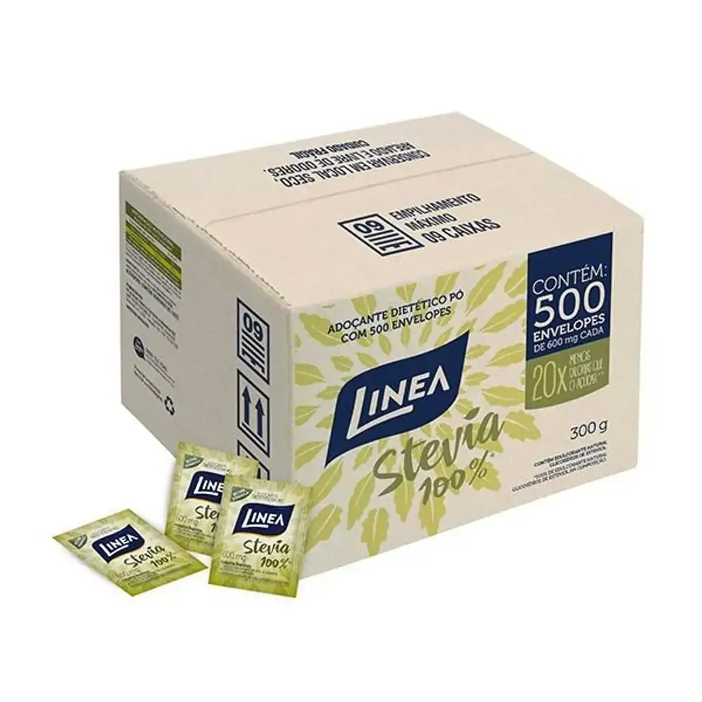 Adoçante Em Pó Stevia Linea Caixa 250g 500 Unidades