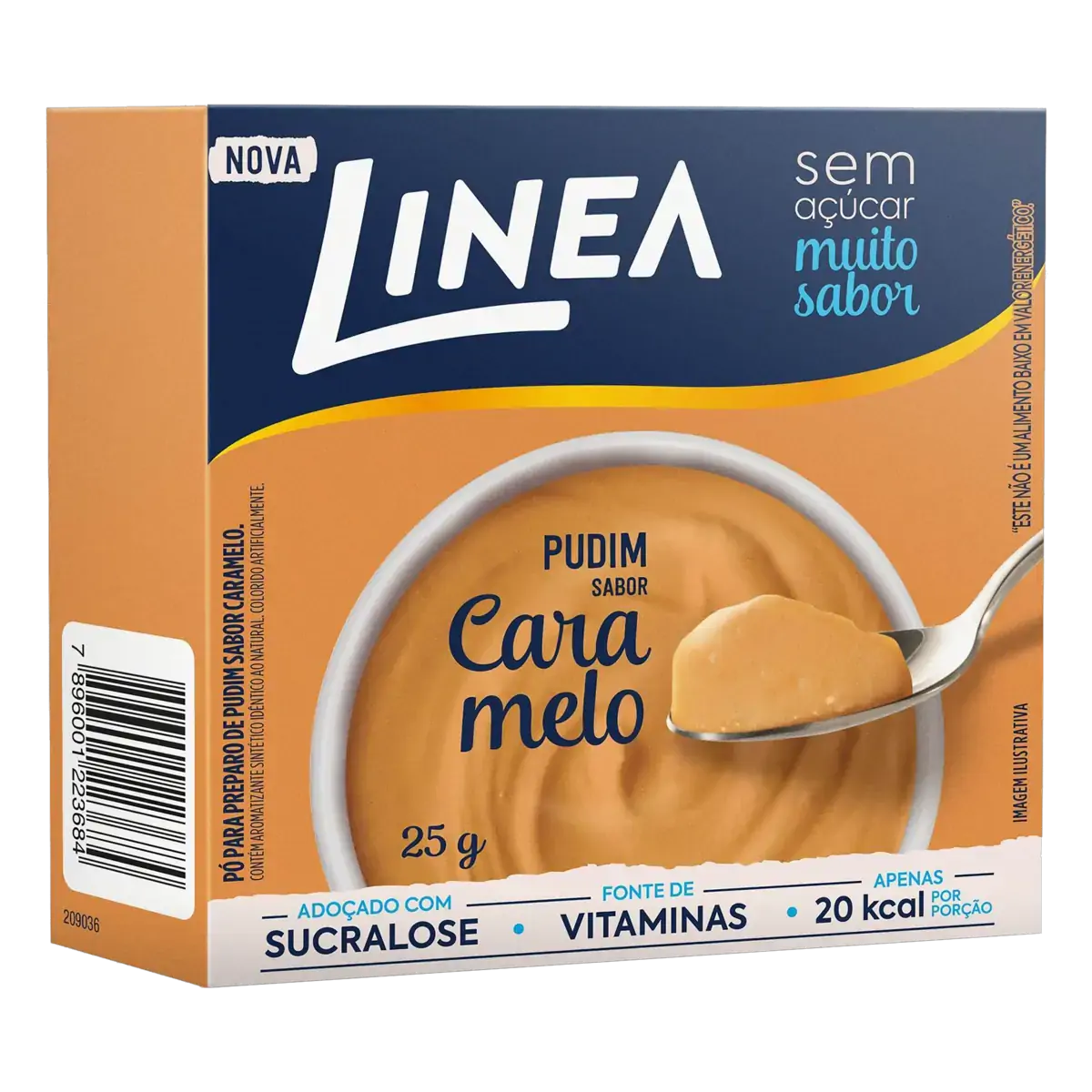 Pó Para Pudim Caramelo Zero Açúcar Linea Caixa 25g