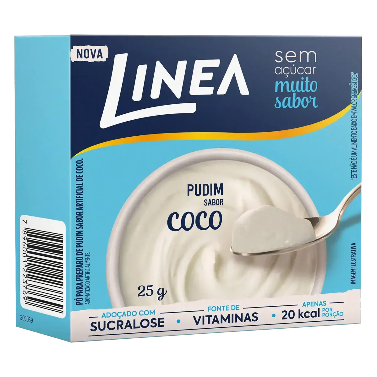 Pó Para Pudim Coco Zero Açúcar Linea Caixa 25g