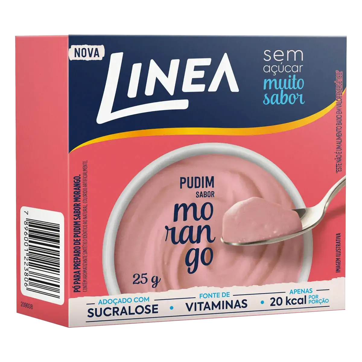 Pó Para Pudim Morango Zero Açúcar Linea Caixa 25g