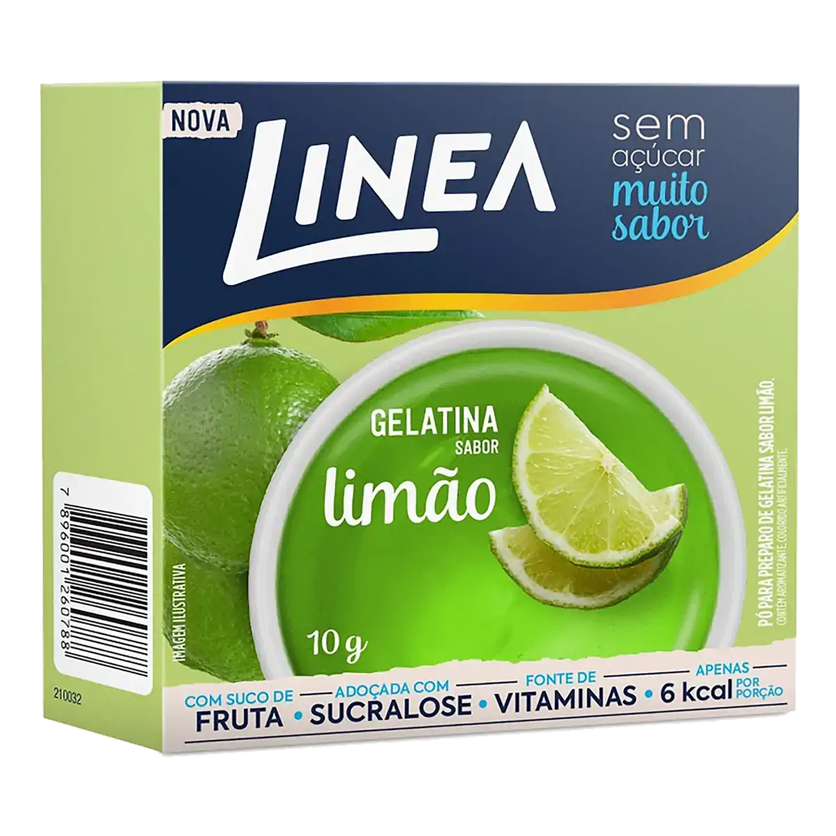Gelatina Pó Limão Zero Açúcar Linea Caixa 10g