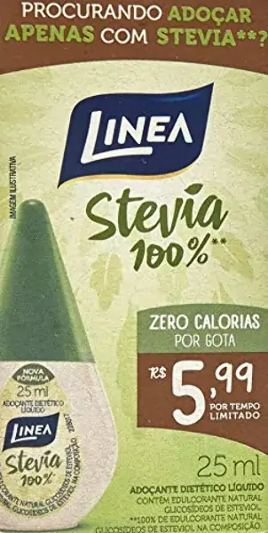 Adocante Linea 25ml Stevia Preco Esp.