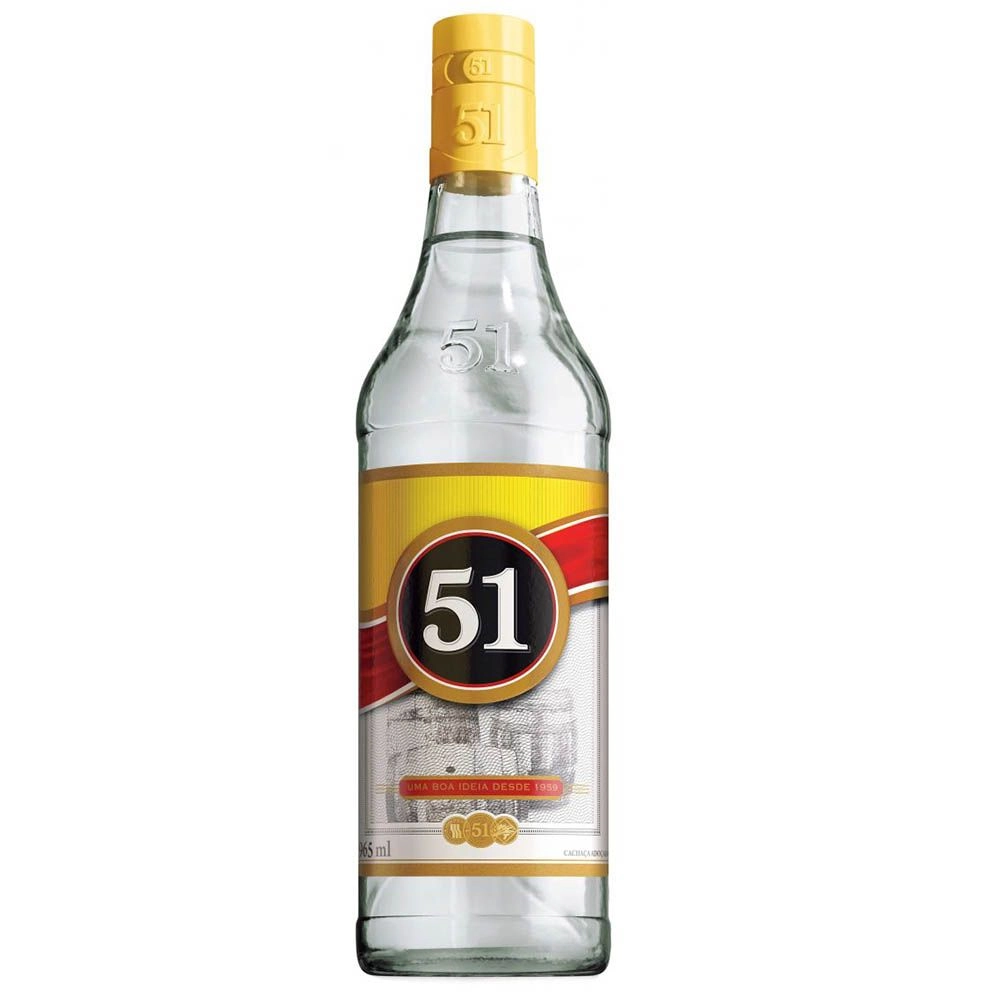 Cachaça Tradicional 51 Garrafa 965ml