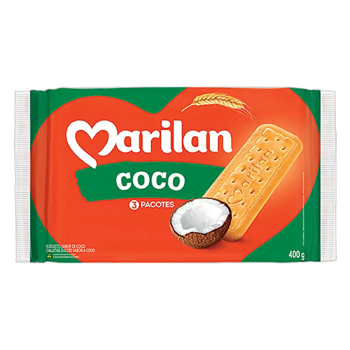 Biscoito Coco Marilan Pacote 400g