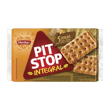 Pack Biscoito Com 5 Cereais Integral Marilan Pit Stop Pacote 168g 6 Unidades