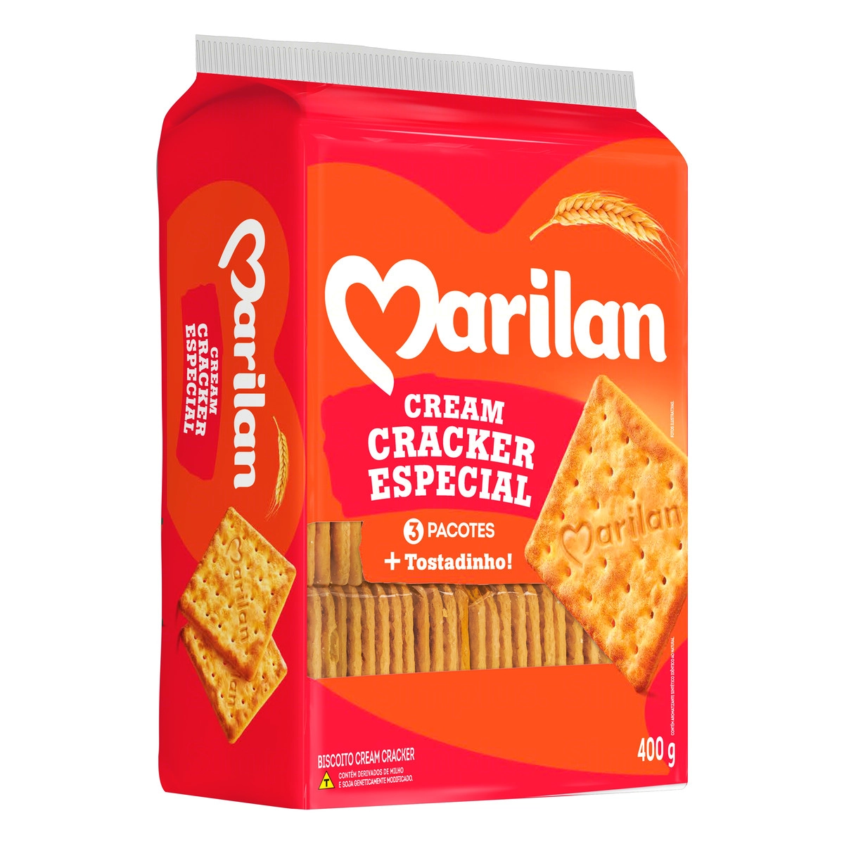 Biscoito Cream Cracker Especial Marilan Pacote 400g