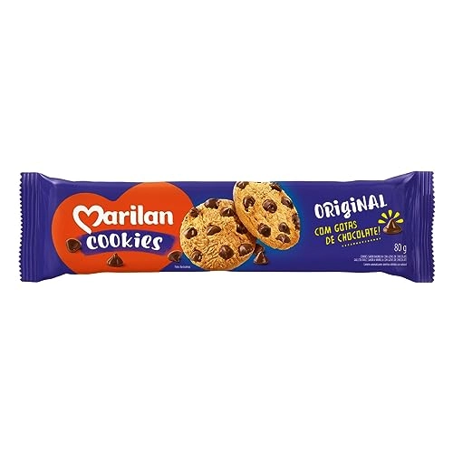 Biscoito Cookie Original Com Gotas De Chocolate Marilan Pacote 80g