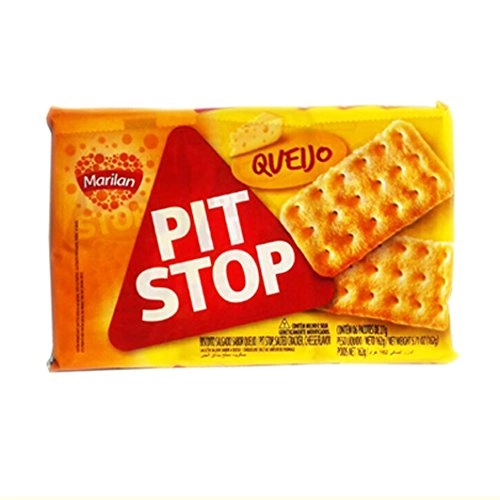 Pack Biscoito Queijo Marilan Pit Stop Pacote 162g 6 Unidades