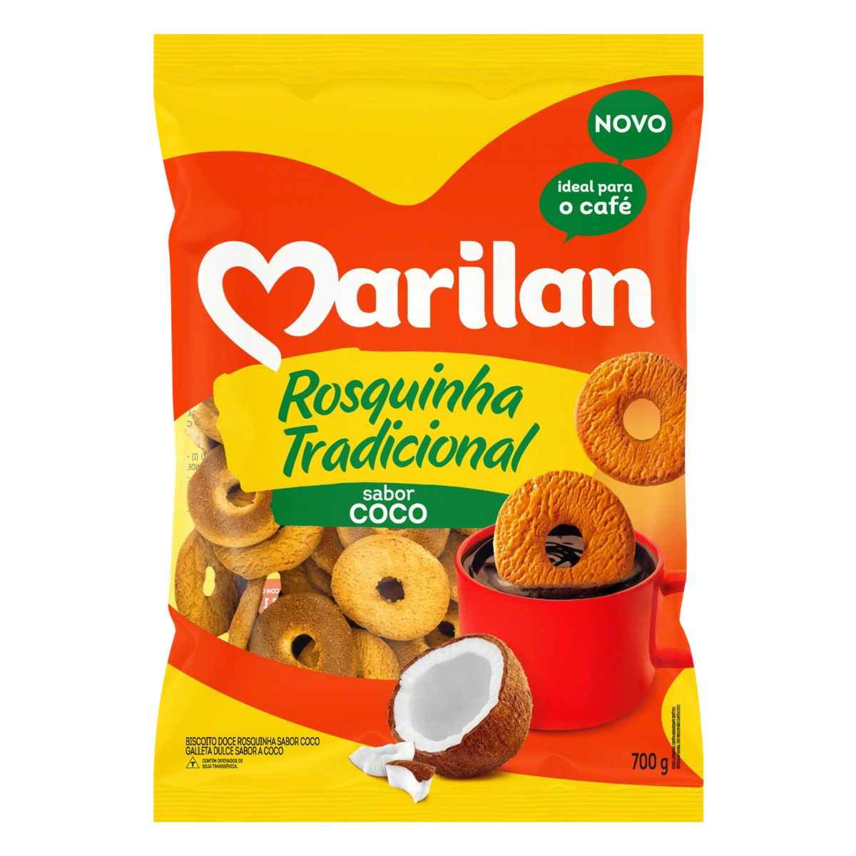 Biscoito Rosquinha Coco Marilan Pacote 700g