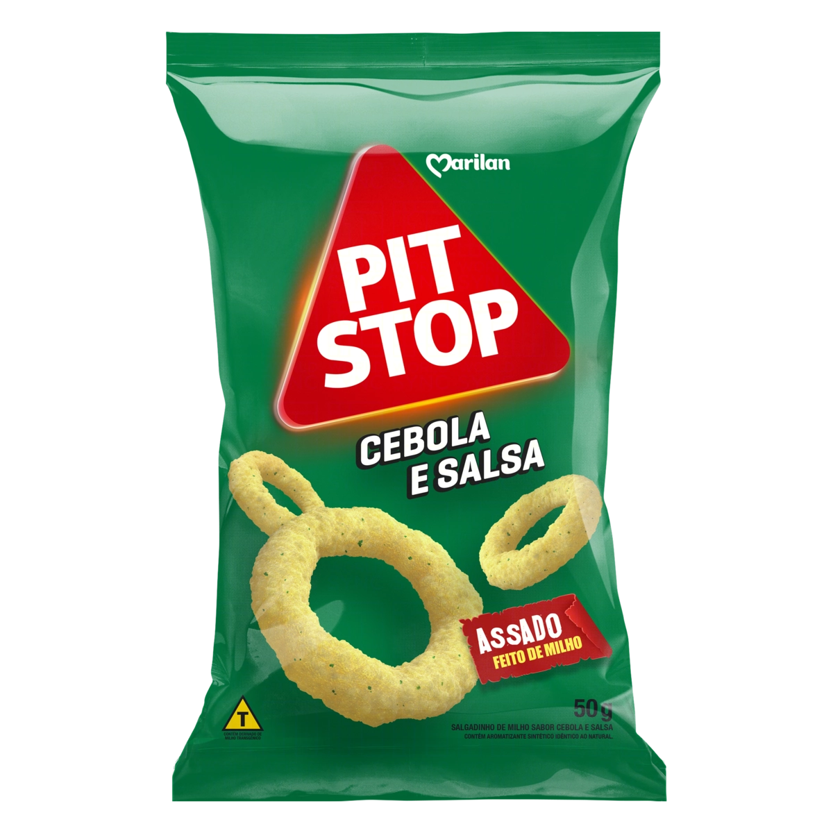 Salgadinho De Milho Cebola E Salsa Marilan Pit Stop Pacote 50g