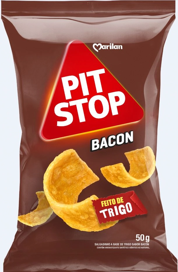 Salgadinho De Trigo Bacon Marilan Pit Stop Pacote 90g