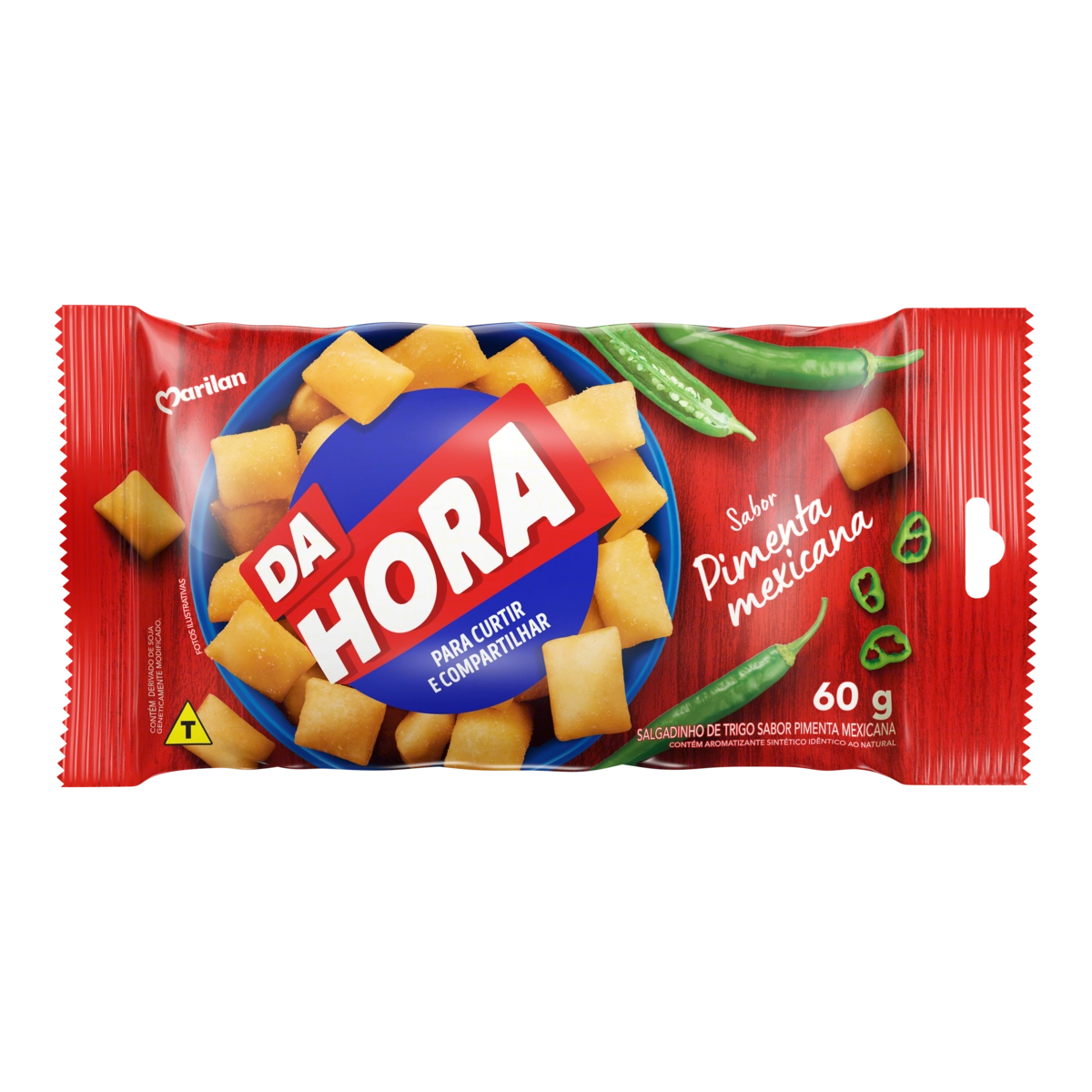 Salgadinho De Trigo Pimenta Mexicana Marilan Da Hora Pacote 60g