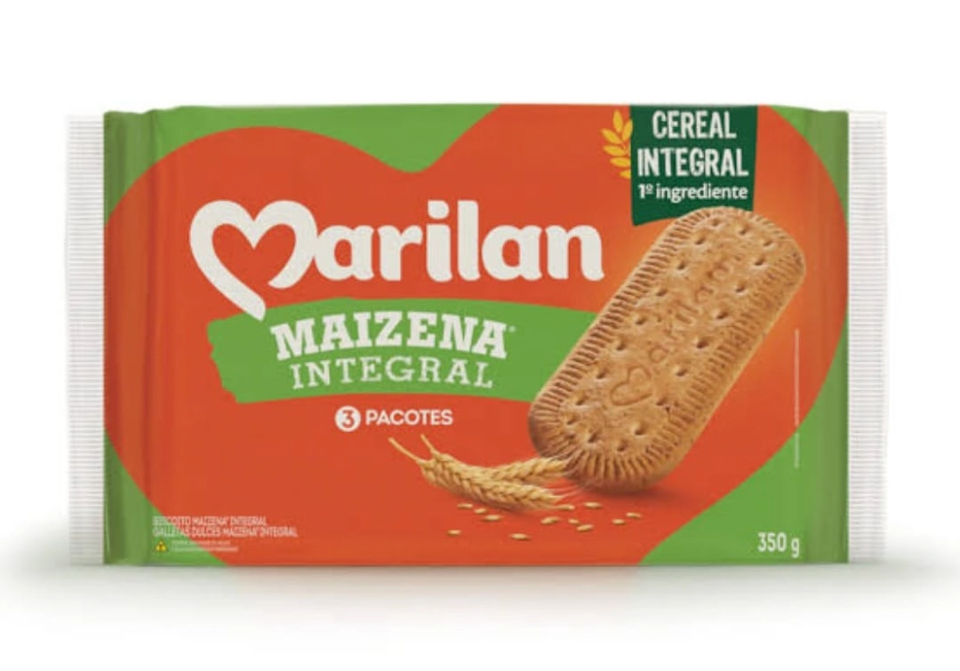 Biscoito Integral Marilan Maizena Pacote 350g