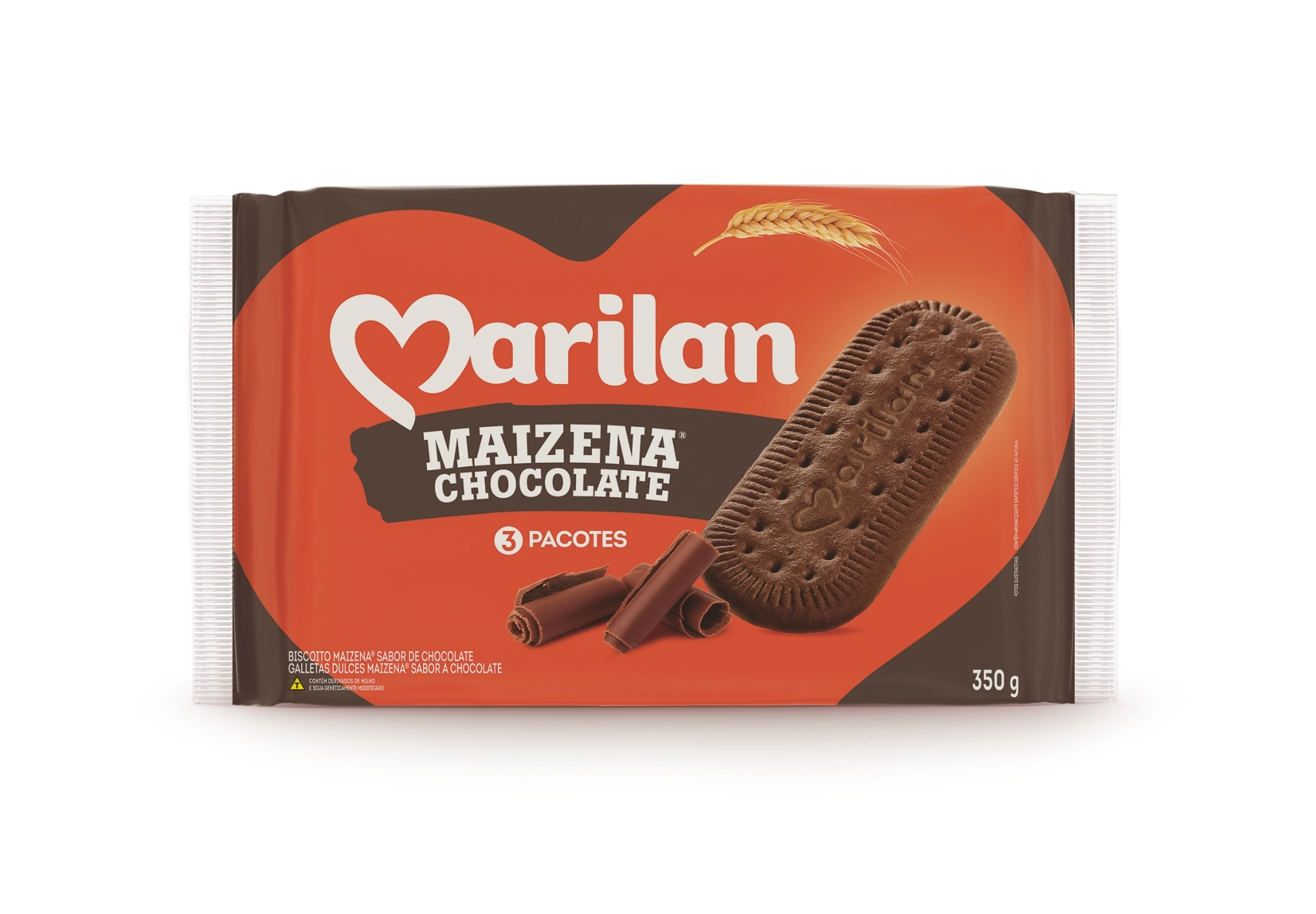 Biscoito Chocolate Marilan Maizena Pacote 350g