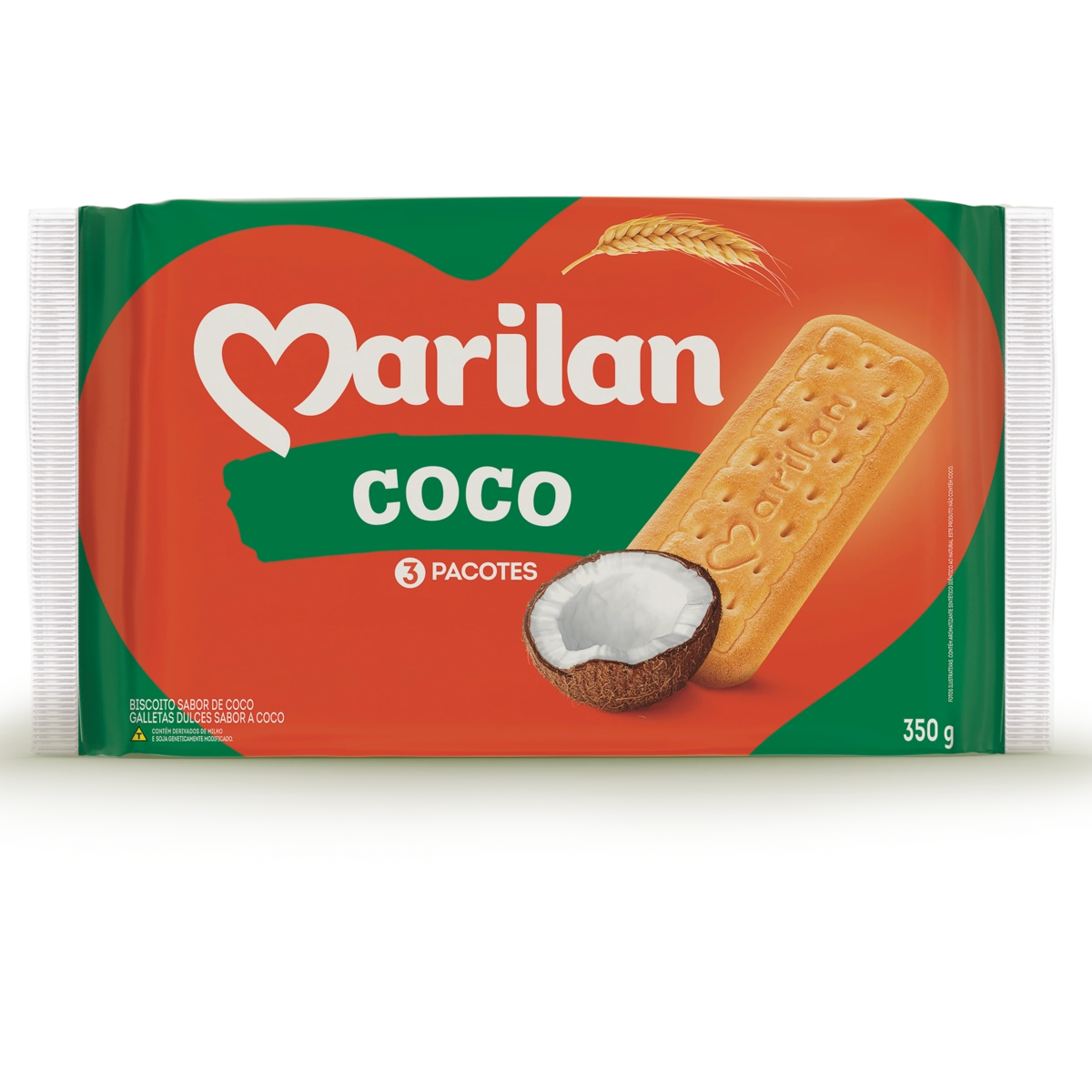 Biscoito Coco Marilan Pacote 350g