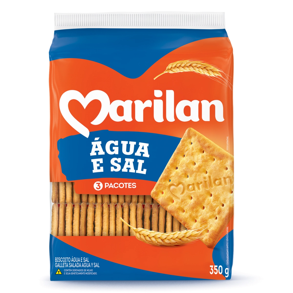 Biscoito água E Sal Marilan Pacote 350g