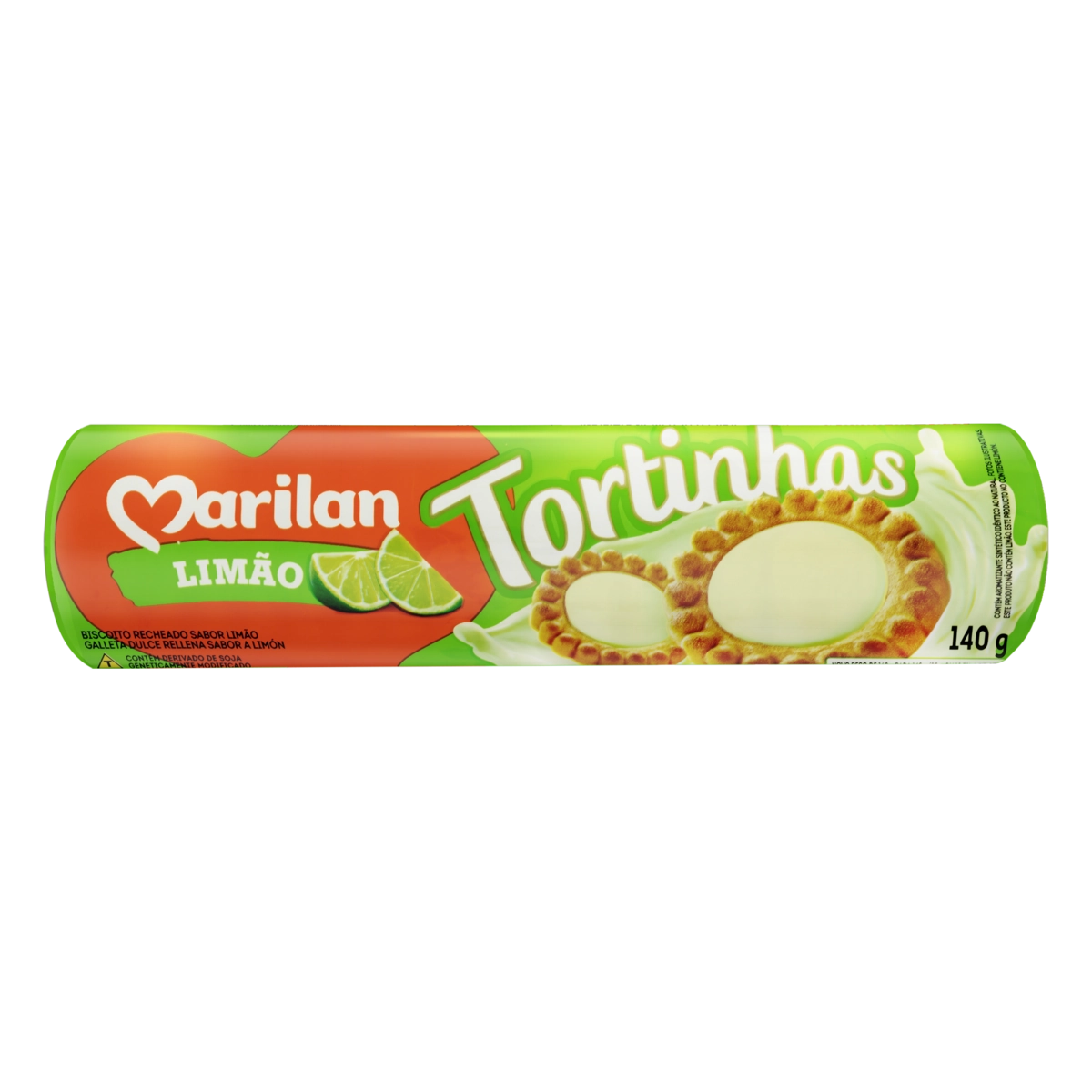 Biscoito Recheio Limão Marilan Tortinhas Pacote 140g