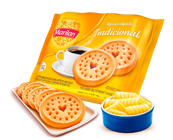 Biscoito Amanteigado Tradicional Marilan Pacote 280g
