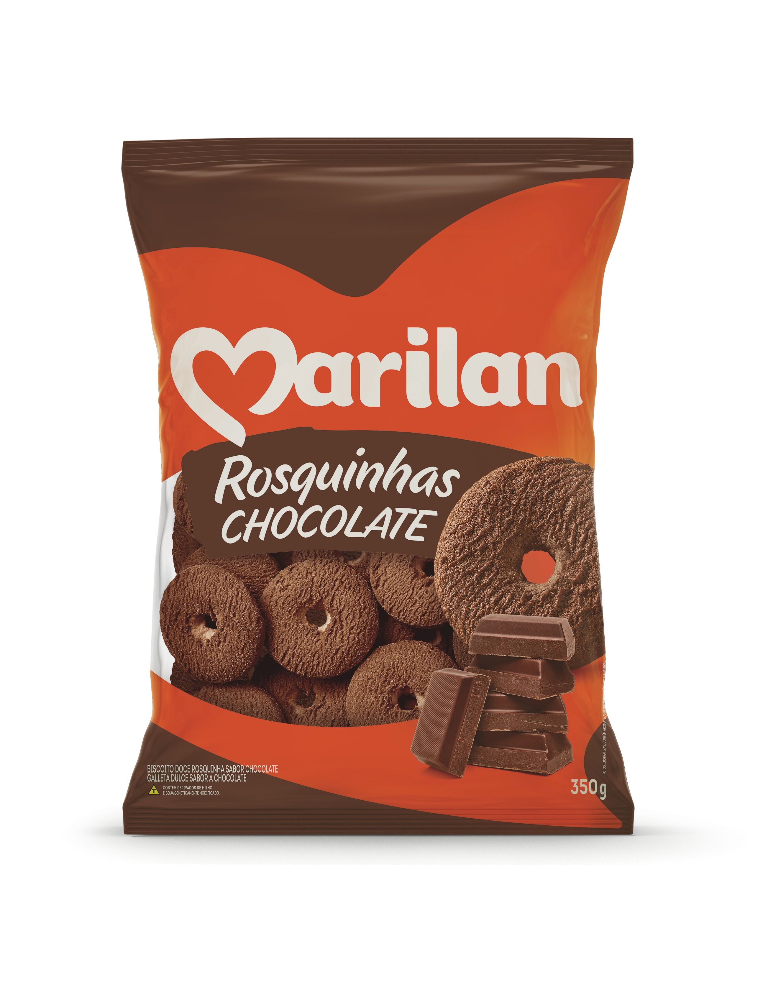 Biscoito Rosquinha Chocolate Marilan Pacote 350g
