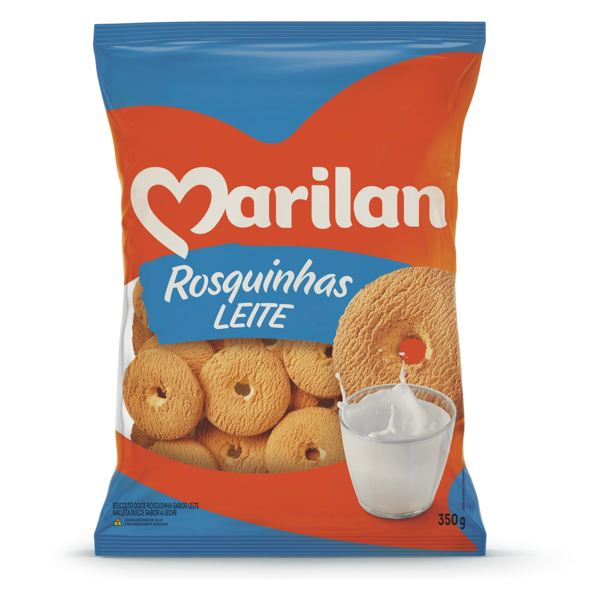 Biscoito Rosquinha Leite Marilan Pacote 350g