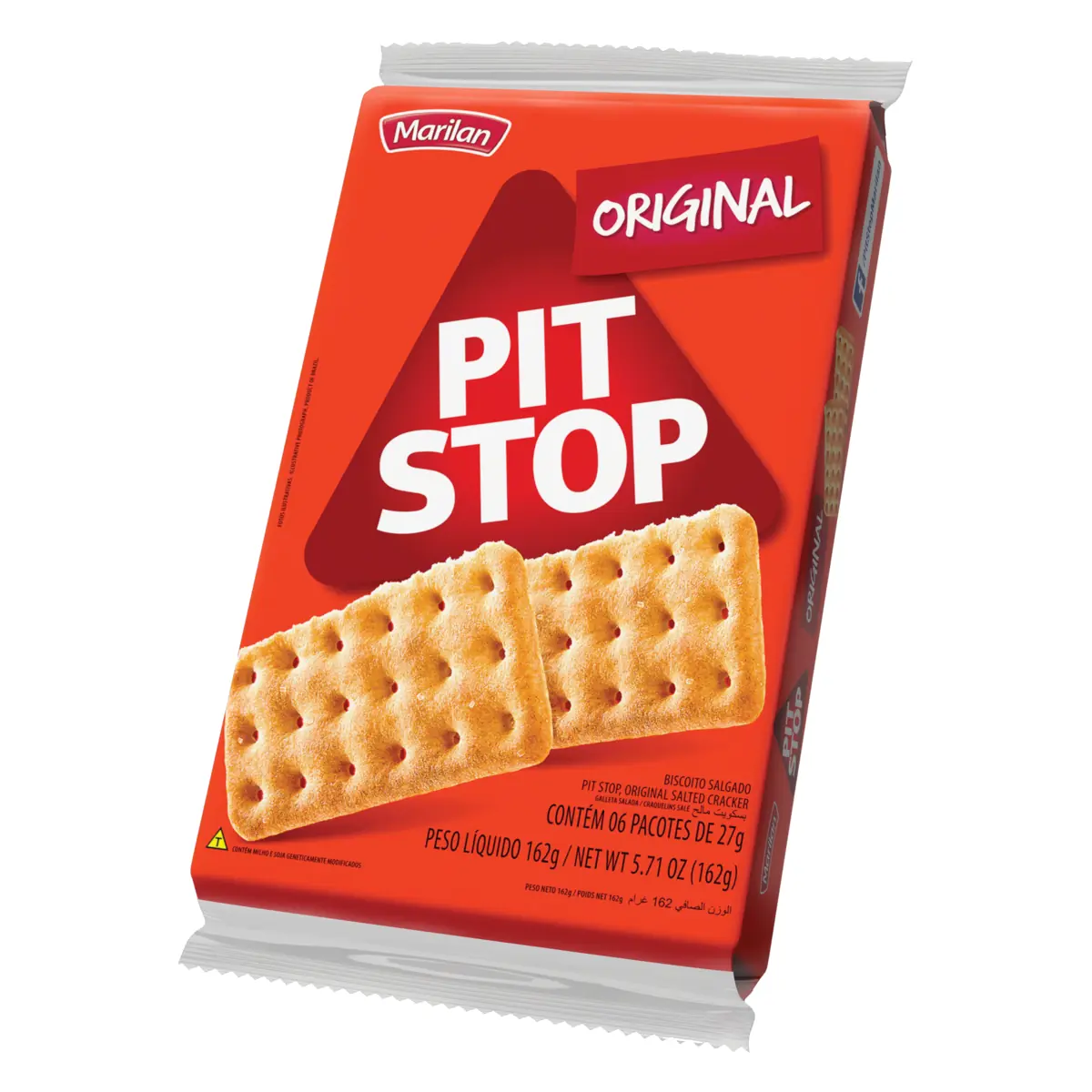 Pack Biscoito Original Marilan Pit Stop Pacote 137g 6 Unidades