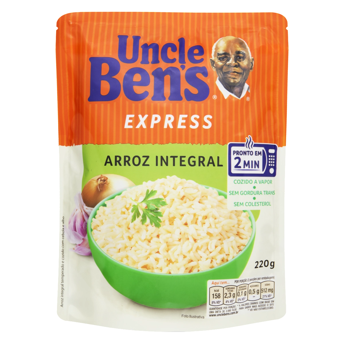 Arroz Cozido No Vapor Integral Uncle Bens Express Sachê 220g