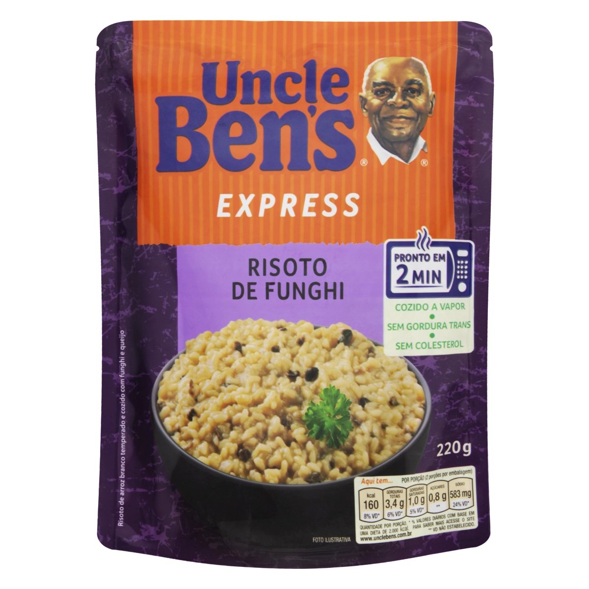 Risoto Funghi Uncle Bens Express Sachê 220g