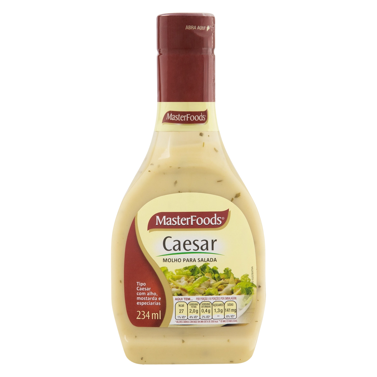 Molho Para Salada Caesar Masterfoods Squeeze 234ml