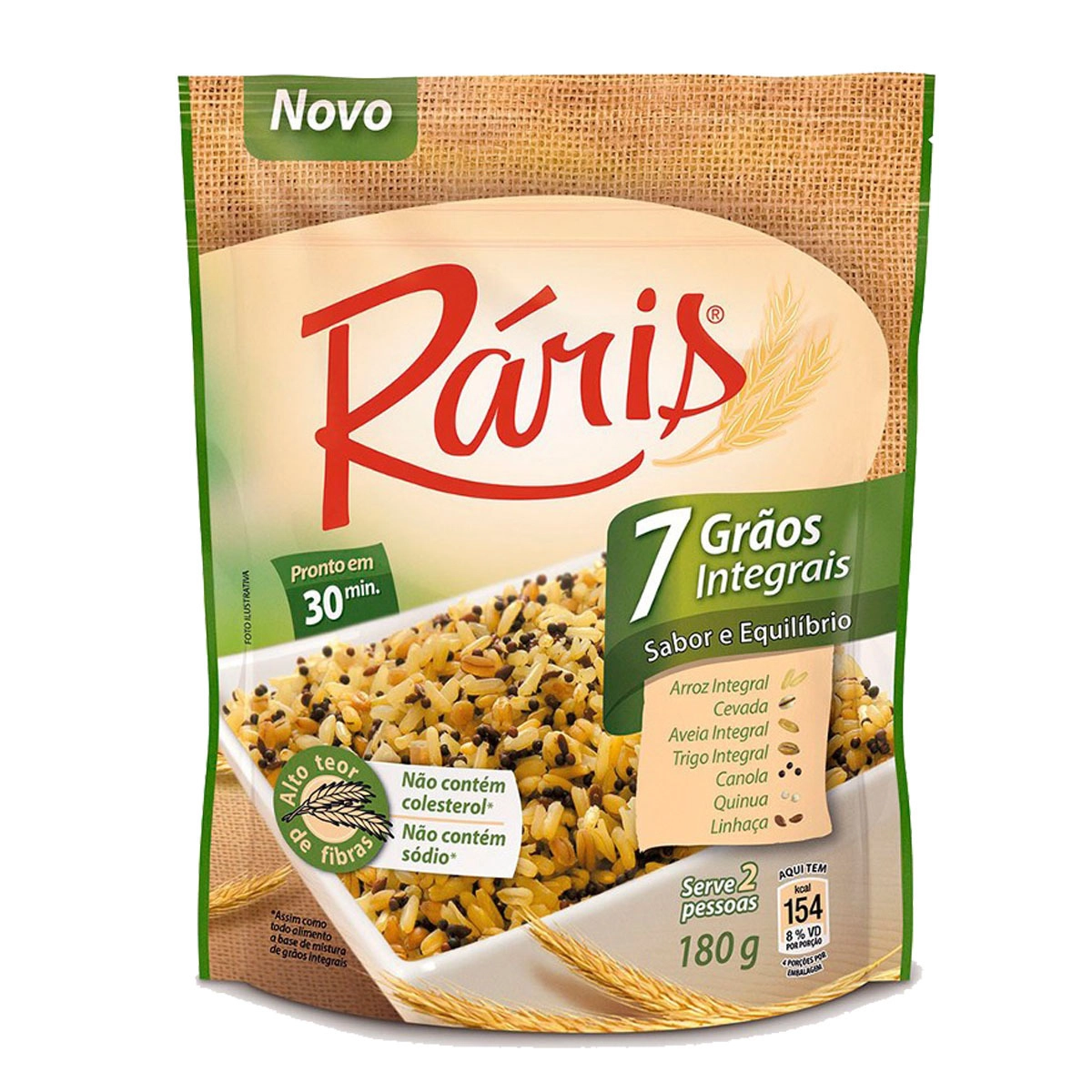 Arroz Integral 7 Grãos Ráris Pouch 1kg